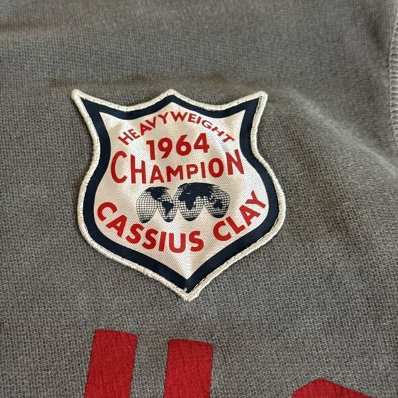 Cassius Clay Roots Of Fight Muhammad Ali Hoodie Mens Size Large Sweatshirt - Picture 4 of 5